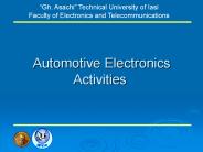 Automotive Electronics Activities
