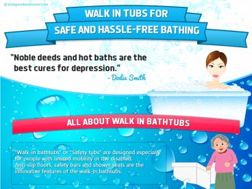 An Infographic on Walk In Bathtubs