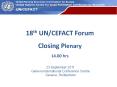 18th UN/CEFACT Forum Closing Plenary 14.00 hrs PowerPoint PPT Presentation