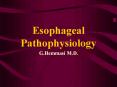 Esophageal Pathophysiology PowerPoint PPT Presentation