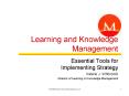 Learning and Knowledge Management PowerPoint PPT Presentation
