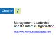 Management, Leadership, and the Internal Organization http://www.wileybusinessupdates.com PowerPoint PPT Presentation