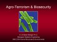 Agro-Terrorism PowerPoint PPT Presentation