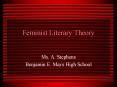 Feminist Literary Theory PowerPoint PPT Presentation