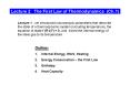 Lecture 2  The First Law of Thermodynamics (Ch.1) PowerPoint PPT Presentation