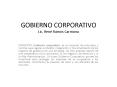 GOBIERNO CORPORATIVO Lic. Ren PowerPoint PPT Presentation