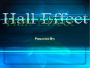 Hall Effect