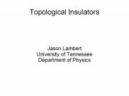 Topological Insulators