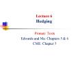 Lecture 6 Hedging PowerPoint PPT Presentation