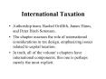 International Taxation PowerPoint PPT Presentation