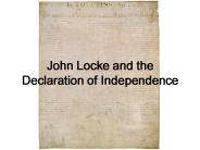 John Locke and the Declaration of Independence