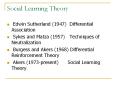 Social Learning Theory PowerPoint PPT Presentation