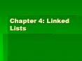 Chapter 4: Linked Lists PowerPoint PPT Presentation