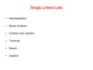 Singly Linked Lists