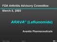 FDA Arthritis Advisory Committee March 5, 2003 PowerPoint PPT Presentation