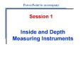 Inside and Depth Measuring Instruments PowerPoint PPT Presentation