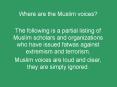 Where are the Muslim voices? PowerPoint PPT Presentation