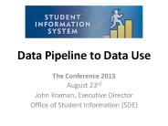 Data Pipeline to Data Use