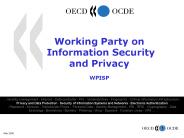 Working Party on  Information Security and Privacy  WPISP