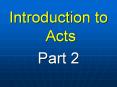 Introduction to Acts PowerPoint PPT Presentation