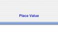 Place Value PowerPoint PPT Presentation