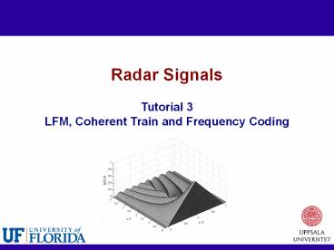 Radar Signals