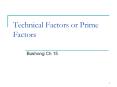 Technical Factors or Prime Factors PowerPoint PPT Presentation