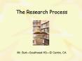 The Research Process PowerPoint PPT Presentation