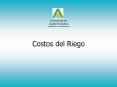Costos del Riego PowerPoint PPT Presentation
