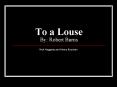 To a Louse By: Robert Burns PowerPoint PPT Presentation