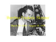 Burrhus Frederic Skinner