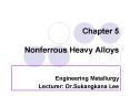 Chapter 5 Nonferrous Heavy Alloys PowerPoint PPT Presentation