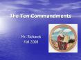 The Ten Commandments PowerPoint PPT Presentation