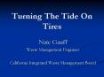 Turning The Tide On Tires PowerPoint PPT Presentation