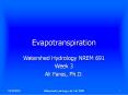 Evapotranspiration PowerPoint PPT Presentation