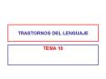 TRASTORNOS DEL LENGUAJE PowerPoint PPT Presentation