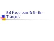 8.6 Proportions