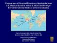 Comparison of Surgical Residency Applicants from U.S. Medical Schools with U.S.-Born and Foreign-Born International Medical School Graduates PowerPoint PPT Presentation