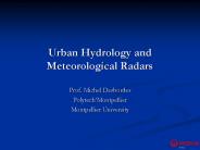 Urban Hydrology and Meteorological Radars