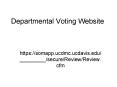 Departmental Voting Website PowerPoint PPT Presentation