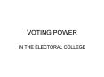 VOTING POWER PowerPoint PPT Presentation