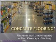 Know more about Concrete Flooring and Finishing