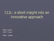 CLIL: a short insight into an innovative approach