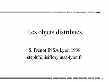 Java Par L'exemple : Le serveur