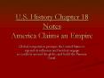 U.S. History Chapter 18 Notes America Claims an Empire PowerPoint PPT Presentation