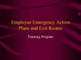 Employee Emergency Action Plans and Exit Routes PowerPoint PPT Presentation