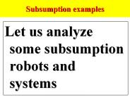 Subsumption examples