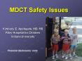 MDCT Safety Issues PowerPoint PPT Presentation