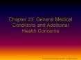 Chapter 23: General Medical Conditions and Additional Health Concerns PowerPoint PPT Presentation