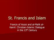 St. Francis and Islam